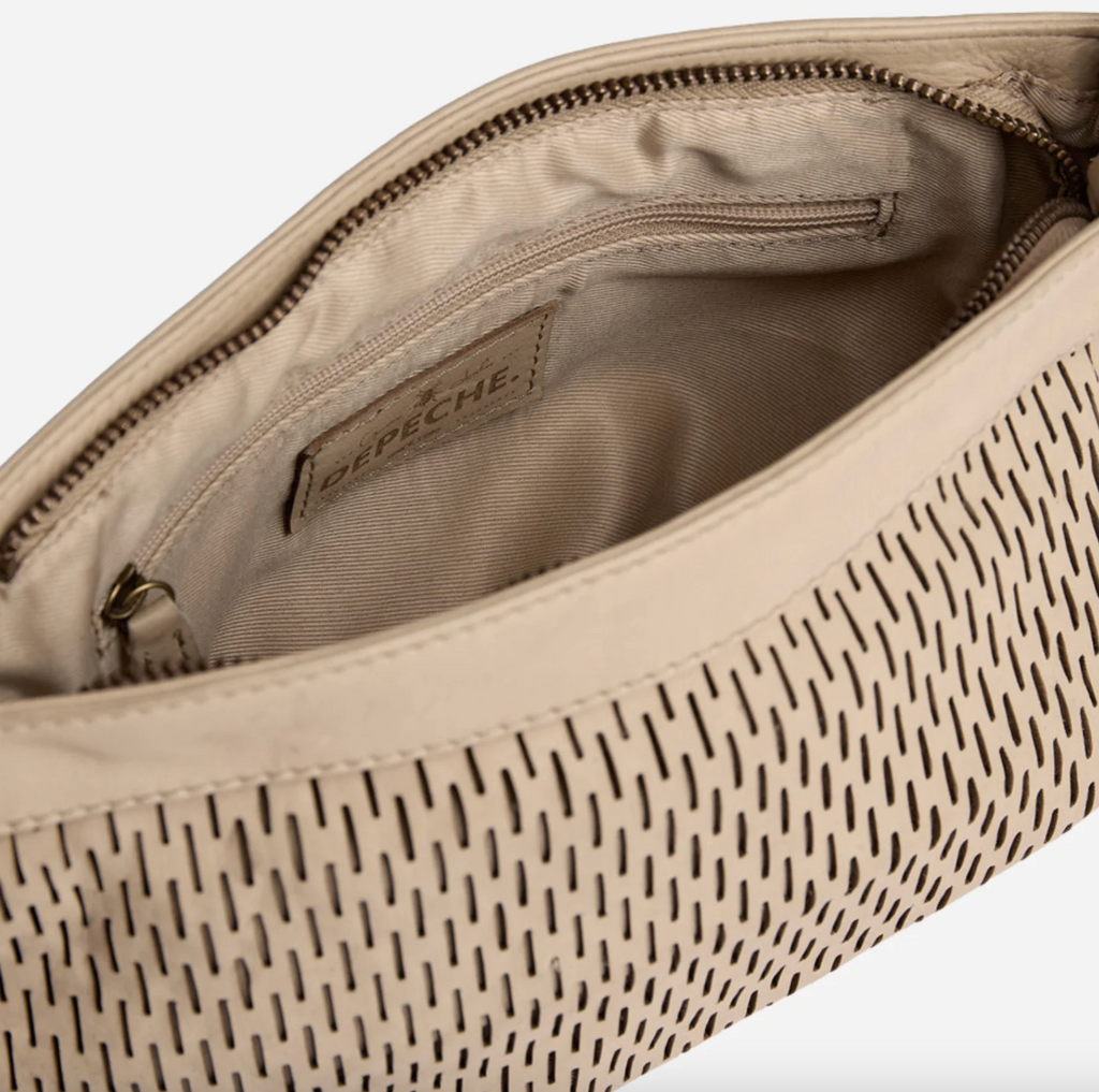 Clutch med perforerat mönster - Sand
